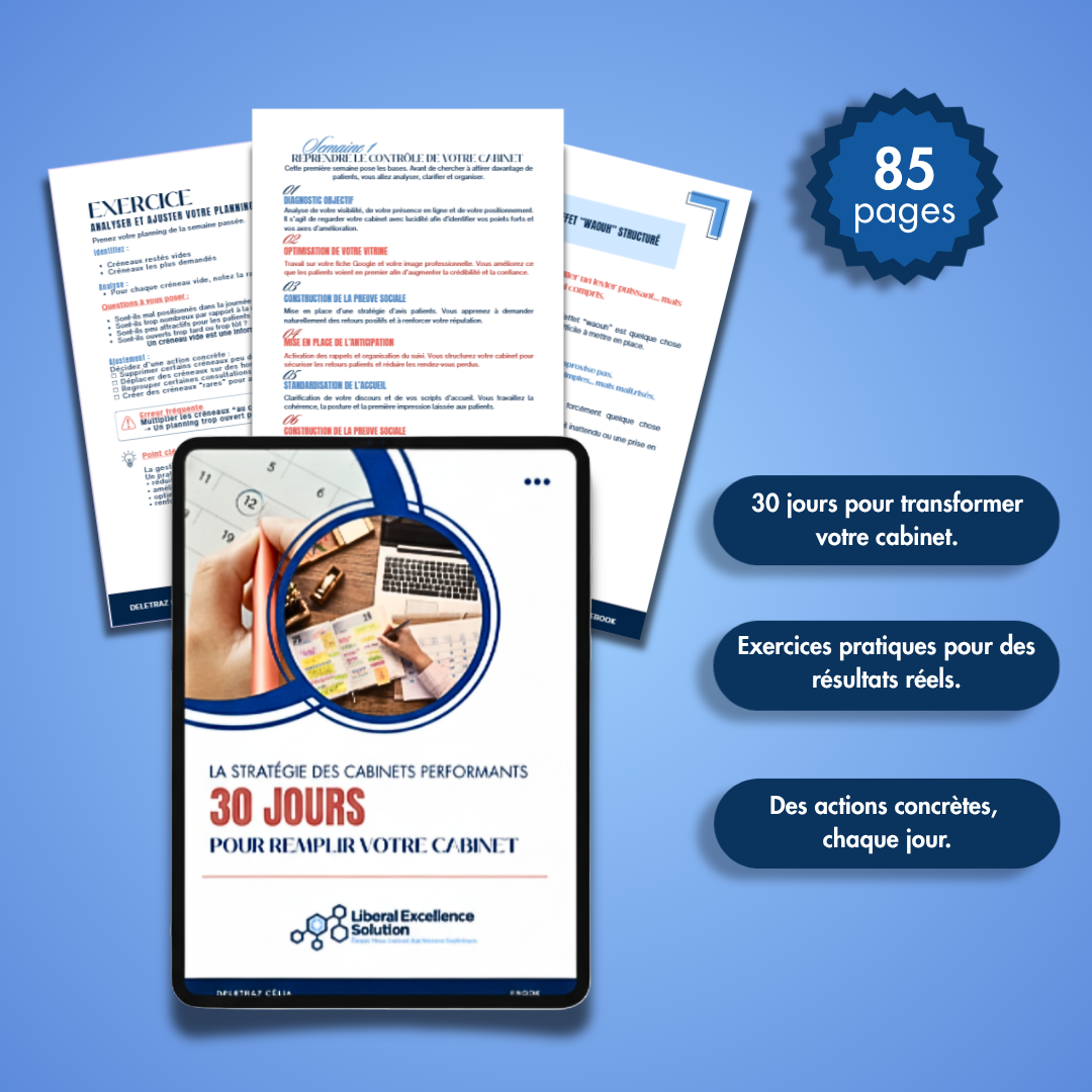 E-book - Défi 30 jours pour remplir votre Cabinet
